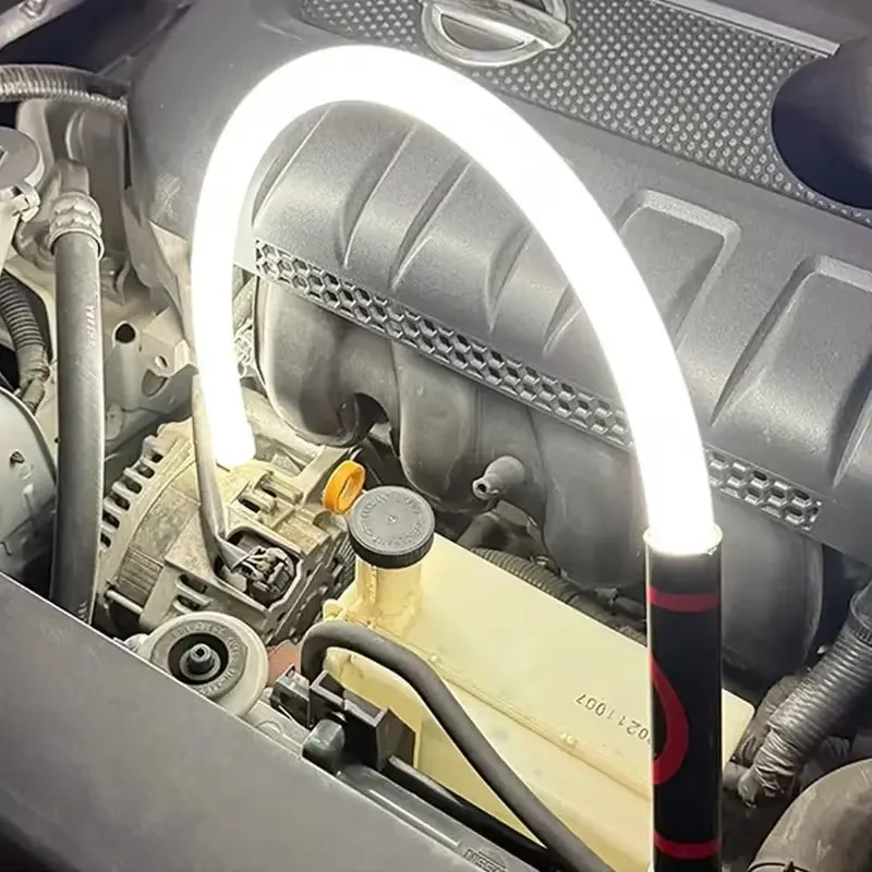 Nagslang Flex arched over an engine lighting it evenly